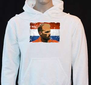 DENNIS BERGKAMP HOLLAND FOOTBALL ARSENAL HOODIE FB41  