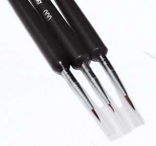 Art Pen Brush Nails Set Of 3 Brushes Nail Tip Painting  