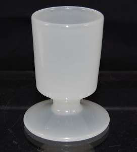 Art Deco Clambroth Glass Round Cigarette Holder Vase  