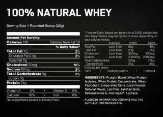 Natural 100% WHEY Protein GOLD Standard Optimum Nutrition, ON, 2 lbs 