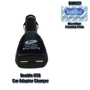 Double USB Car Charger For Samsung Flipshot U900, Samsung Gravity T459 