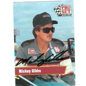   Gibbs autographed Trading Card (Auto Racing) Pro Set 