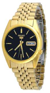  SNXZ16K Mens Fluted Bezel Gold Tone Classic Automatic Watch  