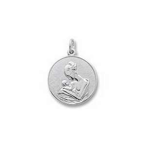  Mom and Baby Charm   Sterling Silver Jewelry