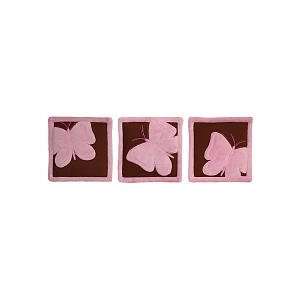  Butterfly Baby Set of 3 Wall Hangings