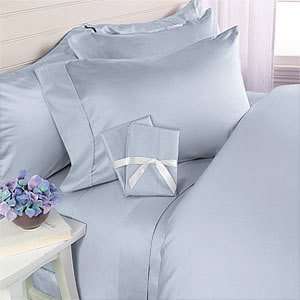  Blue Plain   Solid Twin XL Size THREE [3] piece Bed Sheet 