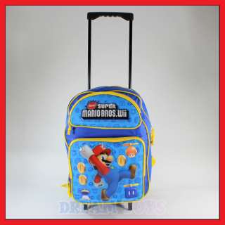 16 Super Mario Bros Coins Roller Backpack   Rolling  