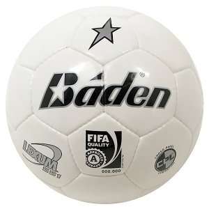  Baden Lexum Teijin Microfiber Soccer Balls White/Silver 