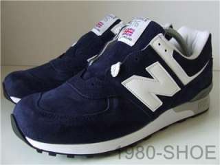 New Balance 576 NGS Blue & White Mens Suede Trainers Sneakers Made In 