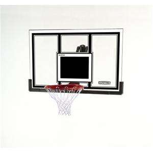   Square Shatter Guard Basketball 54x33 Backboard & Slam It Pro Rim