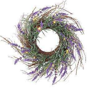 Bethlehem Lights Battery Operated 24 Lavender Wreath with Timer 