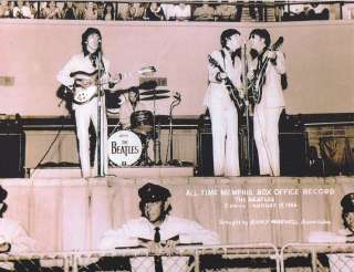 Rare Beatles Photo On Stage In Memphis 1966  