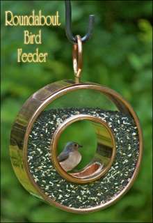 BIRD FEEDER 100% COPPER ROUNDABOUT HOLDS 5 LBS. OF SEED  