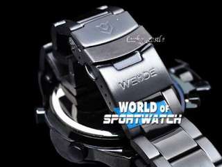 Luxury Diving Sports Chronograph Mens Black Steel Watch  