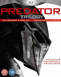 Predator Trilogy Blu ray Disc, 2010, 6 Disc Set, UK 5039036045452 