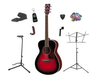 Yamaha FS720S Acoustic Guitar, Dusk Sun Red, New with Bonus Legacy 30 