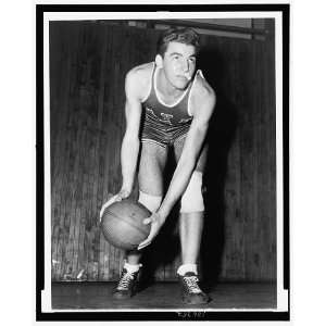   Dolph Schayes,b. 1928,In uniform with basketball