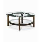 Double Ring Glass Top Coffee Table