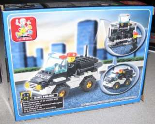 Lego Building Blocks Riot Police Jeep 88 PC Set New Legos