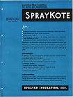 spraykote sprayed insulation acoustic building catalog one day 