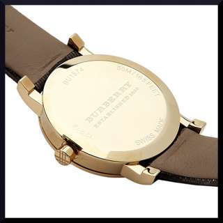 Burberry Watch BU1874 Swiss Made Gold Tone Medium Shimmer Check 