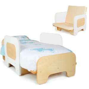  Pkolino Toddler Bed and Chair, White Baby