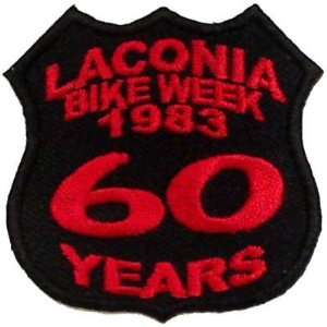  LACONIA BIKE WEEK Rally 1983 60 YEARS Biker Vest Patch 