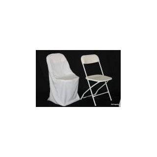Wholesale wedding Samsonite Folding Chair Cover   White