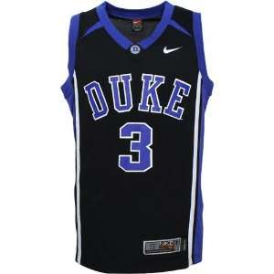  Nike Duke Blue Devils #3 Black Basketball Replica Jersey 