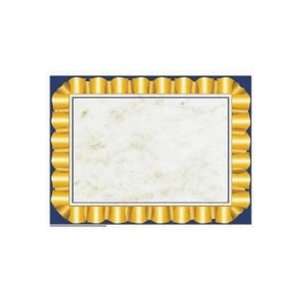  Blank Certificates with Gold Border