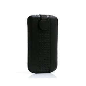 System S Black Leather Sleeve Case Etui for Nokia E63 E65 E71 E72 E75 