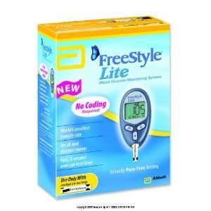  Freestyle Lite Blood Glucose Monitoring System Health 