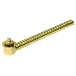  Tub Shoe with Lift & Turn   1 1/2   Polished Brass