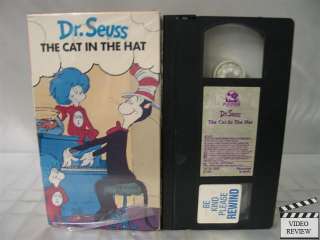 The Cat In The Hat VHS Dr. Seuss; Animated 086162693632  