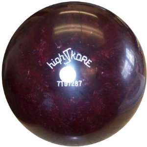  16 lb High Skore Burgundy Target Polyester Bowling Ball 