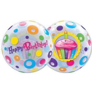    Specialty Bubble Balloons Happy Birthday Cupcakes Toys & Games