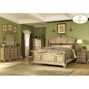  Homelegance Eastern King Bed with Marble Pilaster 564KW 1 