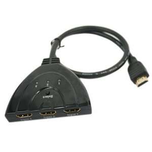  HDMI 3 In 1 Out HDMI Auto Switch with 1.5 ft. Cable Electronics