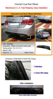 Chevrolet Cruze Rear Diffuser Black Sale Seldom Seen US  