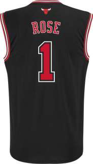   Rose Black Adidas NBA Revolution 30 Replica Chicago Bulls Youth Jersey