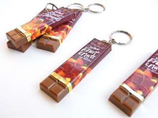 Lot of 5 Keychains Charms Chocolate Bar 3D VAN HOUTEN  