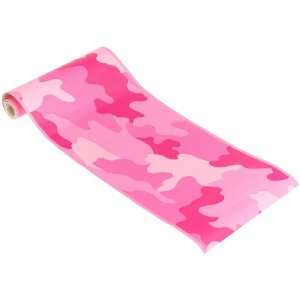  Brewster 94473 Camo Pink Wall Border