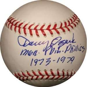  Danny Ozark autographed Baseball inscribed Manager 