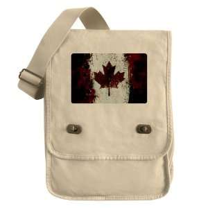   Field Bag Khaki Canadian Canada Flag Painting HD 