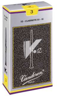 Vandoren CR193 Clarinet #3 V 12 Reeds Bb   10 Pack 008576110529  