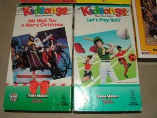KIDS CHILDRENS KIDSONGS VHS MUSIC VIDEO STORIES LOT  