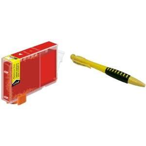 One Red Ink Cartridges CLI 8 CLI8 R + Ballpoint Pen for Canon Printers 