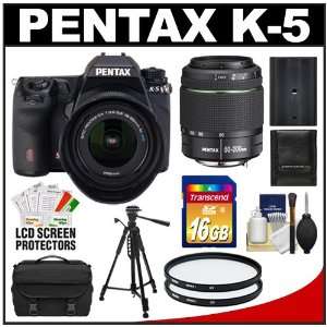 Pentax K 5 Digital SLR Camera Body with DA 18 55mm WR Zoom Lens & 50 