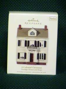 HALLMARK ~ 2010 ~ COLONIAL CHRISTMAS ~ NOSTALGIC HOUSES  