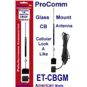  CB Glass Mount Cellular Look A Like Antenna Kit 